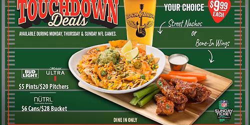Touchdown Deals - NFL Game Day Specials