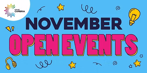 November Open Event - Bersham Road