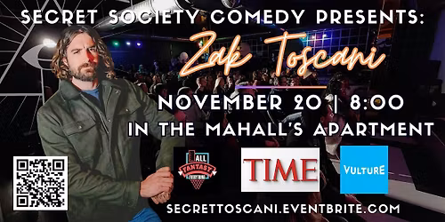 Zak Toscani | Secret Society Comedy At Mahall's