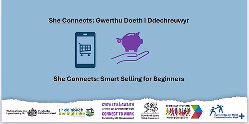 Gwerthu Doeth i Ddechreuwyr 'She Connects' Smart Selling for Beginners