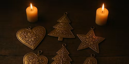 brass sheet embossimg. christmas decorations