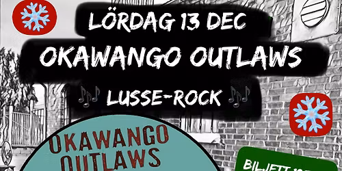 Lusse-Rock \ud83c\udfb6\ud83c\udfb8 OKAWANGO OUTLAWS p\u00e5 10:an i Hjo