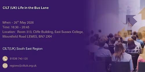 CILT(UK) Life in the Bus Lane