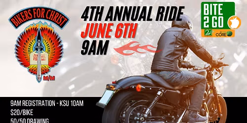Bikers For Christ Ride - Bite2Go Fundraiser