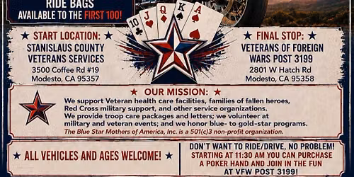 3rd Annual Moms for the Troops Poker Run