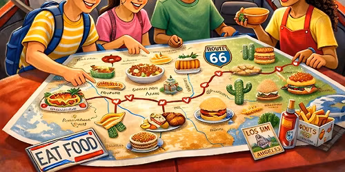 PCKids Jr Chef Summer Camp: Route 66 - A Foodie Road Trip (Ages 6 yrs-14 yrs)