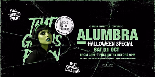 ALUMBRA SATURDAYS | 31.10.26 | HALLOWEEN 2026