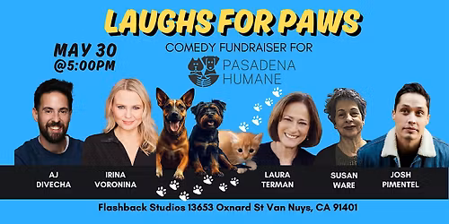 Laughs for Paws Comedy Fundraiser