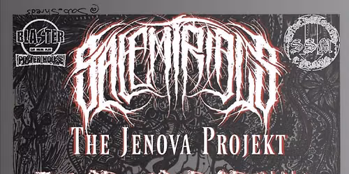 SEPTEMBER 26 - SALEM TRIALS |  JENOVA PROJEKT | SPACESHIP OPENING | THE APOCALYPSE AFTERPARTY