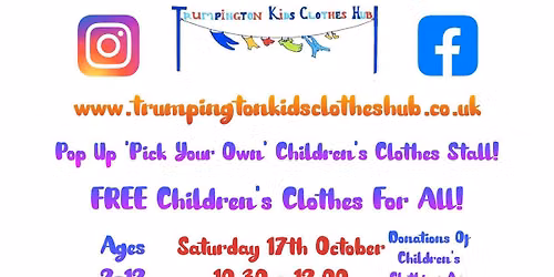 \ud83d\udc55 October's FREE Children's Clothing Event \ud83d\udc55