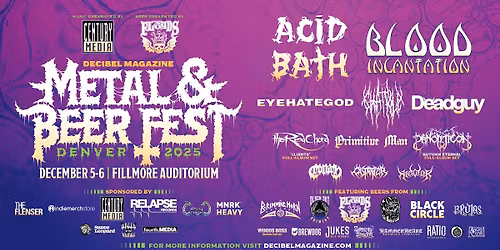 Decibel Magazine Metal & Beer Fest Denver 2025