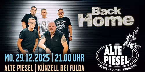 BACK HOME | gro\u00dfe Rock Hits aus den Tiefen der Rh\u00f6n