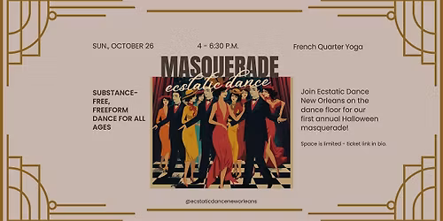 Hidden Truths Masquerade | Sunday Ecstatic Dance