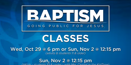 Water Baptism Class