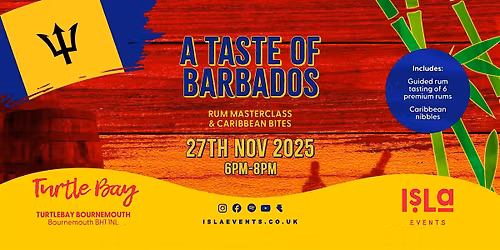 A Taste of Barbados - Rum Masterclass & Caribbean Bites