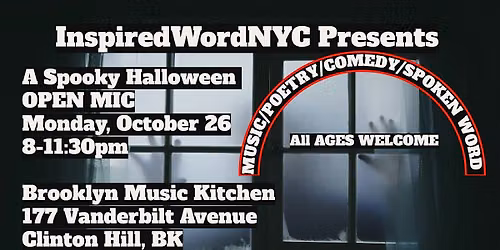 InspiredWordNYC Presents A Spooky Halloween Open Mic at BMK