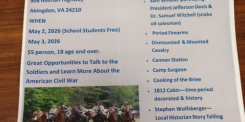 4th Annual Reenactment in Abingdon, VA