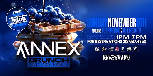 Annex Brunch & Day Party Sunday on November 9 at The Annex!
