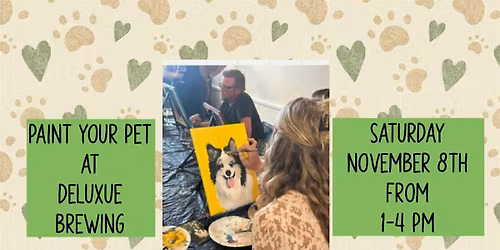 Paint Your Pet Class at Deluxe Brewing in Albany, OR