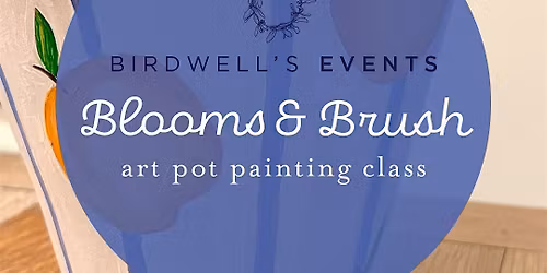 Blooms & Brush Clay Pot Painting Class