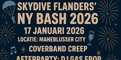 Skydive Flanders' New Year Bash 2026 
