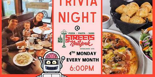 TRIVIA NIGHT @ Streets of NY Pizza (Northwest Las Vegas)