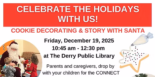 CONNECT Cookies with Santa - Parent \/ Child Group (0-6 yrs.)