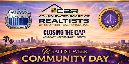 CBR - Realtist Week 2026 - "Community Day" ~ April 18th