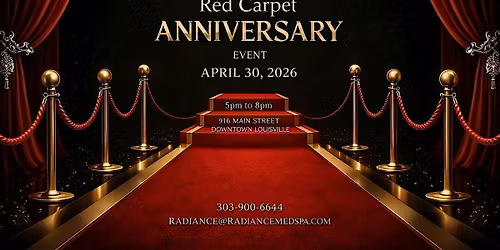 Radiance Red Carpet Anniversary Event