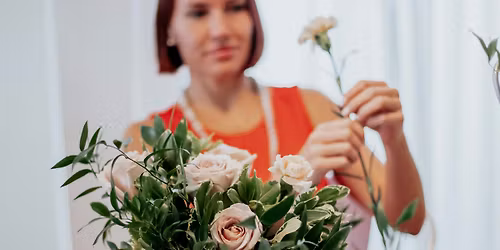 Red, White & Blooms - A Special Veterans Day Hand-Tied Bouquet Workshop