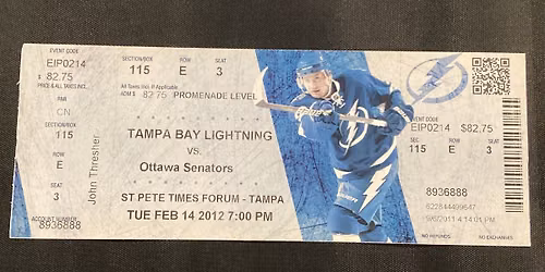 Tampa Bay Lightning at Ottawa Senators at Canadian Tire Centre