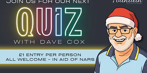 Quiz Night - Hosted by Dave Cox