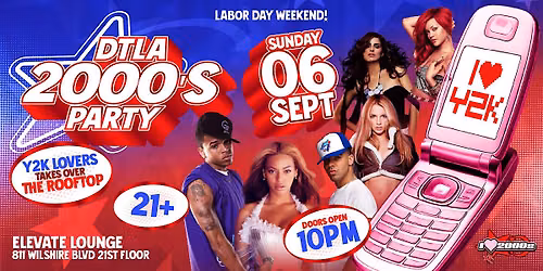 2000s ROOFTOP PARTY @ ELEVATE LOUNGE DTLA! LABOR DAY WEEKEND