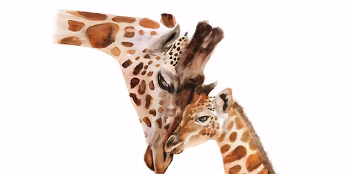 The Giraffe Watercolour Experience with Rosie Smith Thursday 18th of June, 2026 10am-1pm or 2pm -5pm
