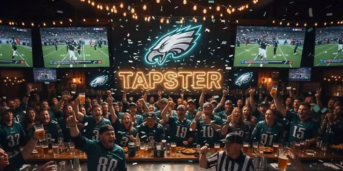 \ud83e\udd85\ud83c\udfc8 [FREE] EAGLES GAME @ TAPSTER \u2013 BIG SCREENS, COLD BEER & ALL-OUT FAN ENERGY