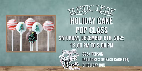 Holiday Cakepop Class