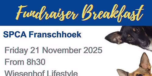 Fundraiser Breakfast for SPCA Franschhoek