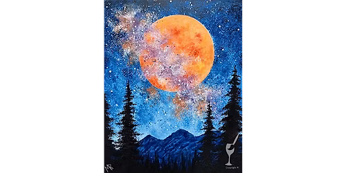 Red Full Moon - Paint and Sip in Houston | Classpop!\u2122