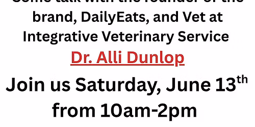 Chat with Dr. Alli Dunlop with Integrative Veterinary Service!