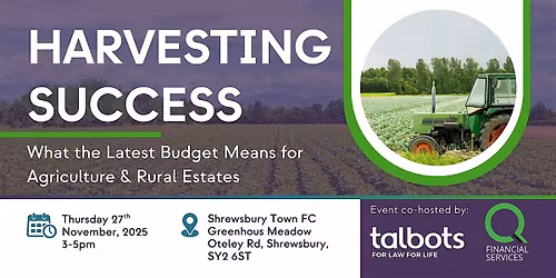 Harvesting Success - What the Latest Budget Means for Agriculture