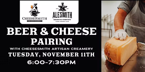 CheeseSmith & AleSmith Pairing Event