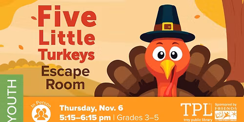 Five Little Turkeys Escape Room