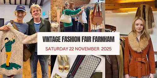 Vintage Fashion Fair Farnham November 2025