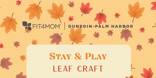 Stay & Play leaf picture frame craft