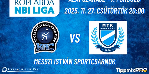 Kecskem\u00e9ti RC - MTK Budapest | N\u0151i NBI Liga Alapszakasz 7. fordul\u00f3