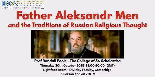 Father Aleksandr Men and the Traditions of Russian Religious Thought