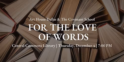 For the Love of Words Literary Night