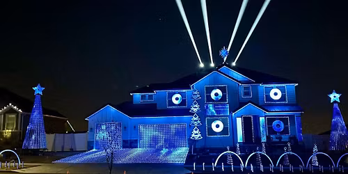 Free Synchronized Christmas Light Show - A Very Merry Meridian 2025