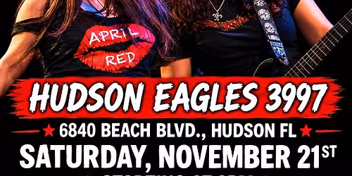 April Red Returns to Celebrate with our friends at the Baione Bash at the Hudson Eagles 3997!