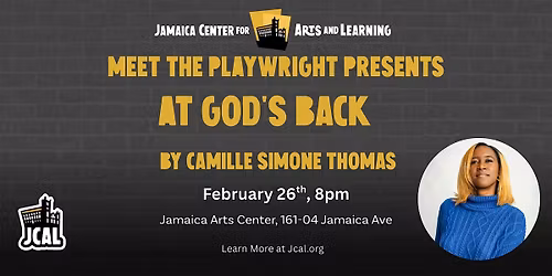 Meet The Playwright Presents At God's Back